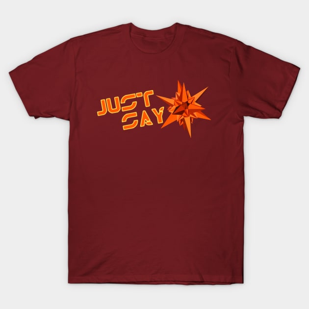 Tron Bit - Just Say NO T-Shirt by DistractedGeek